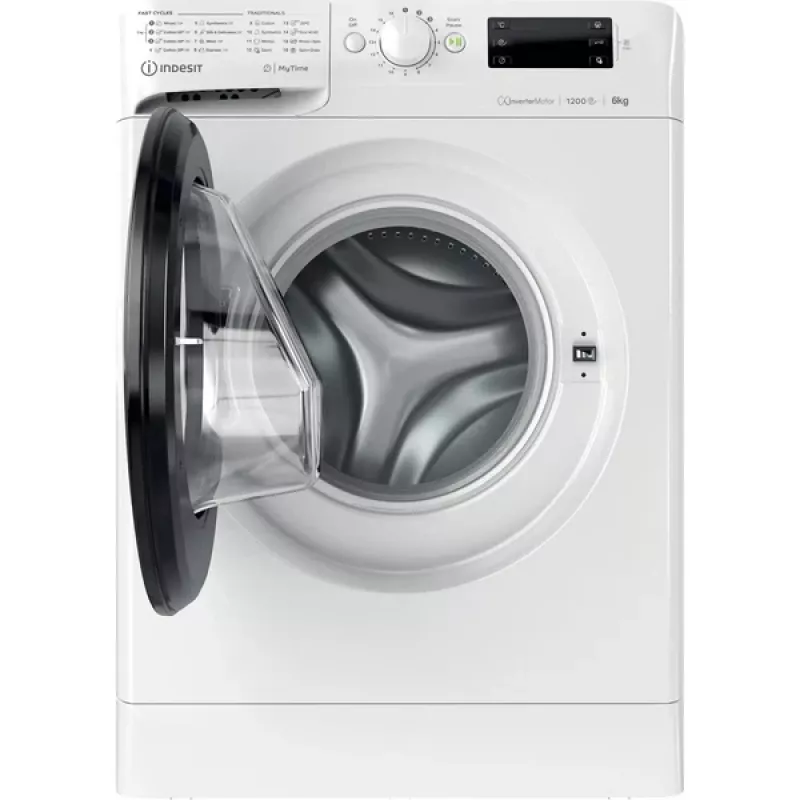 Indesit MTWSE 61294 WK EE veļas mazgājamā mašīna ar priekšējo ielādi 6 kg 1151 apgr./min Balta