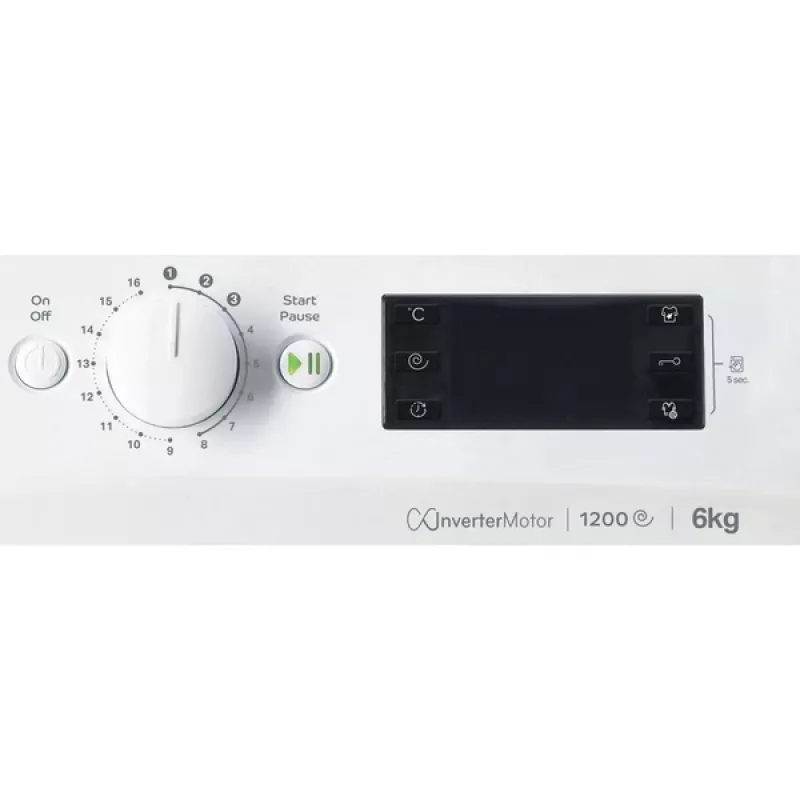 Indesit MTWSE 61294 WK EE veļas mazgājamā mašīna ar priekšējo ielādi 6 kg 1151 apgr./min Balta