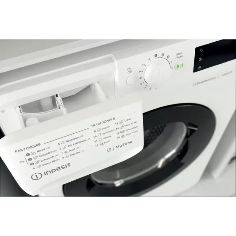 Indesit MTWSE 61294 WK EE veļas mazgājamā mašīna ar priekšējo ielādi 6 kg 1151 apgr./min Balta