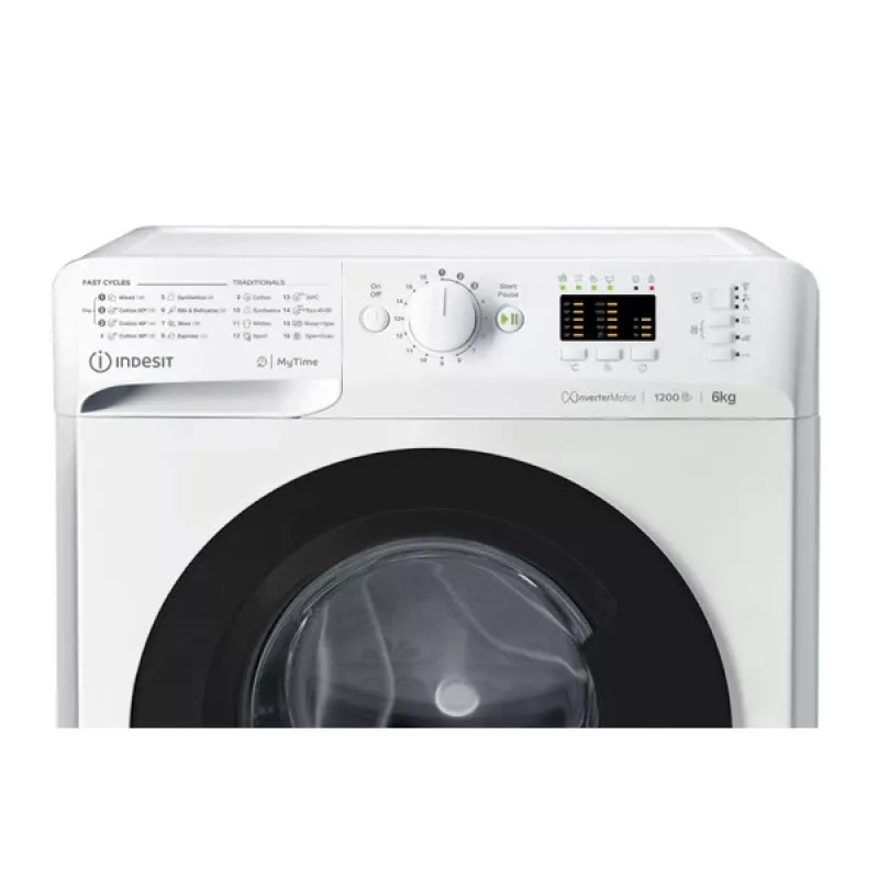 Indesit MTWSA 61294 WK EE veļas mašīna ar priekšējo ielādi 6 kg 1151 RPM Balta