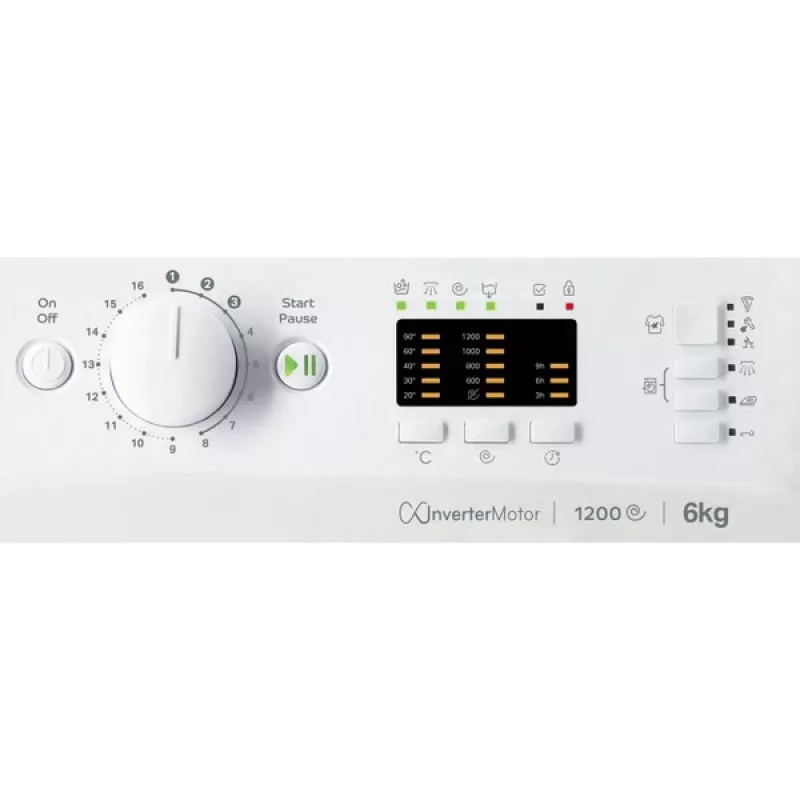 Indesit MTWSA 61294 WK EE veļas mašīna ar priekšējo ielādi 6 kg 1151 RPM Balta