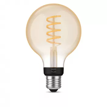 Viedā spuldze Philips G93 globuss E27 — LED 7 W, Bluetooth un Zigbee, 95×150 mm