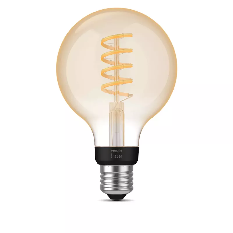 Viedā spuldze Philips G93 globuss E27 — LED 7 W, Bluetooth un Zigbee, 95×150 mm