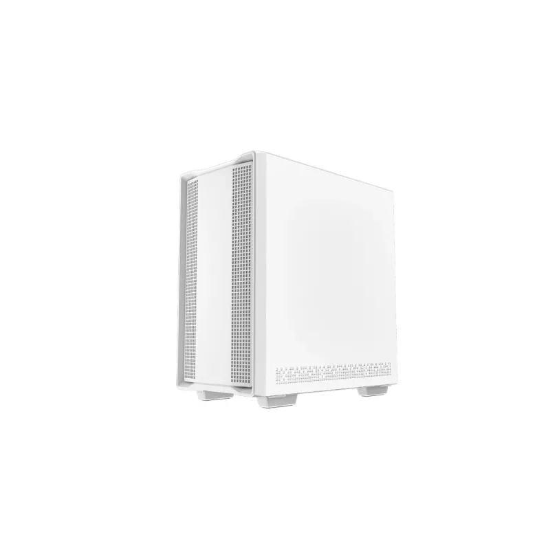 PC korpuss DeepCool CC360 WH ARGB Mini Tower White — Micro‑ATX/Mini‑ITX, rūdīts stikls, 2x 3.5 collu + 3x 2.5 collu, 2x priekšējie 120 mm ventilatori
