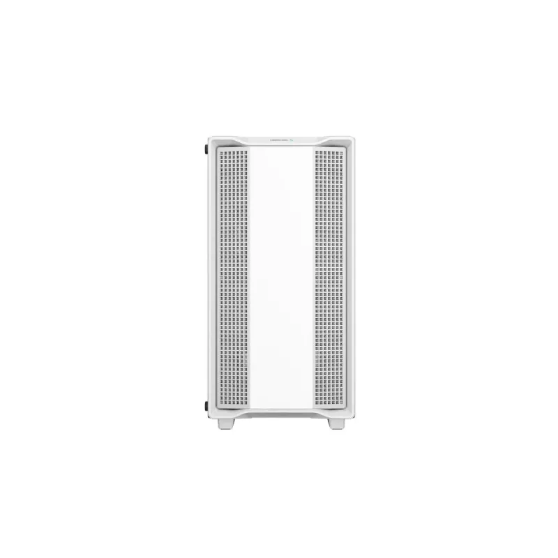 PC korpuss DeepCool CC360 WH ARGB Mini Tower White — Micro‑ATX/Mini‑ITX, rūdīts stikls, 2x 3.5 collu + 3x 2.5 collu, 2x priekšējie 120 mm ventilatori