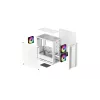 PC korpuss DeepCool CC360 WH ARGB Mini Tower White — Micro‑ATX/Mini‑ITX, rūdīts stikls, 2x 3.5 collu + 3x 2.5 collu, 2x priekšējie 120 mm ventilatori