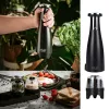 Sāls un piparu dzirnaviņu komplekts Adler AD 4449B — nerūsējošais tērauds/melns, 150 ml ietilpība, litija baterija, 80×80×263 mm