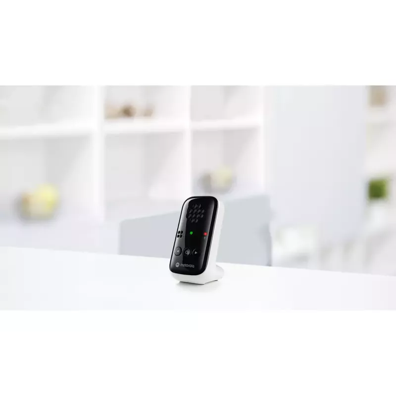 Audio mazuļa monitors Motorola PIP10 ar DECT bezvadu tehnoloģiju, augstas jutības mikrofonu, pārnēsājamu vecāku bloku