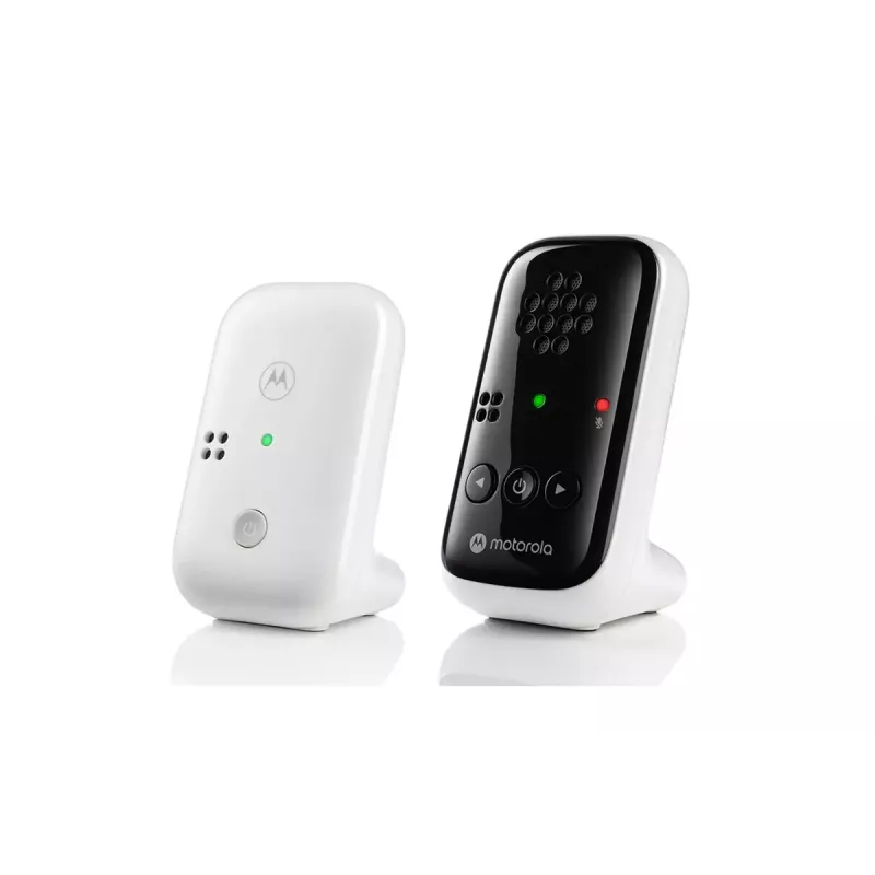 Audio mazuļa monitors Motorola PIP10 ar DECT bezvadu tehnoloģiju, augstas jutības mikrofonu, pārnēsājamu vecāku bloku