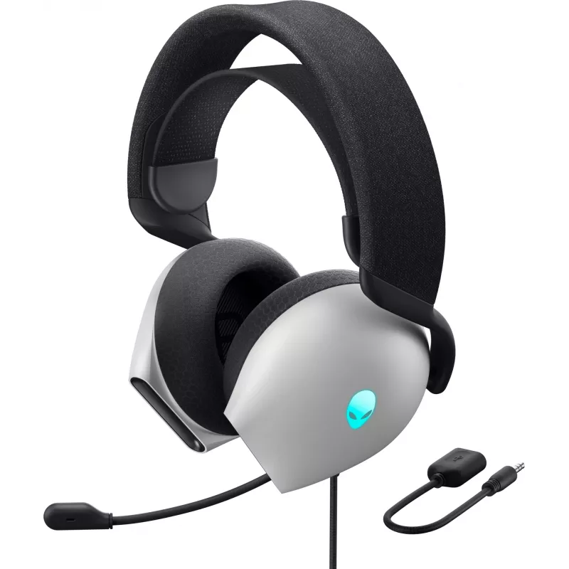 Alienware AW520H austiņas, vadu, galvas saite, spēlēm, balta