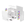 PC korpuss DeepCool CH560 DIGITAL WH Midi Tower — balts, EATX/ATX, rūdīts stikls, RGB ventilatori, USB-C