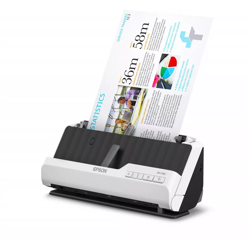 Epson DS-C330 ADF + lokšņu padeves skeneris 600 x 600 DPI A4 melns, balts