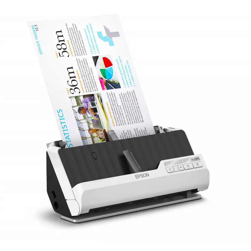 Epson DS-C490 ADF + lokšņu padeves skeneris 600 x 600 DPI A4 Melns, Balts