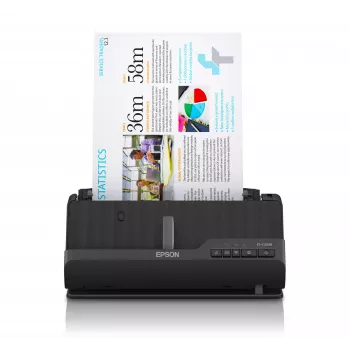 Epson ES-C320W ADF + lokšņu skeneris 600 x 600 DPI A4 Melns
