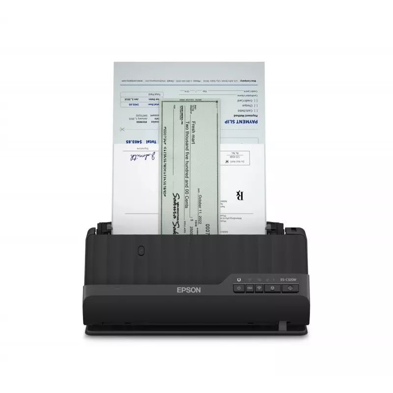 Epson ES-C320W ADF + lokšņu skeneris 600 x 600 DPI A4 Melns