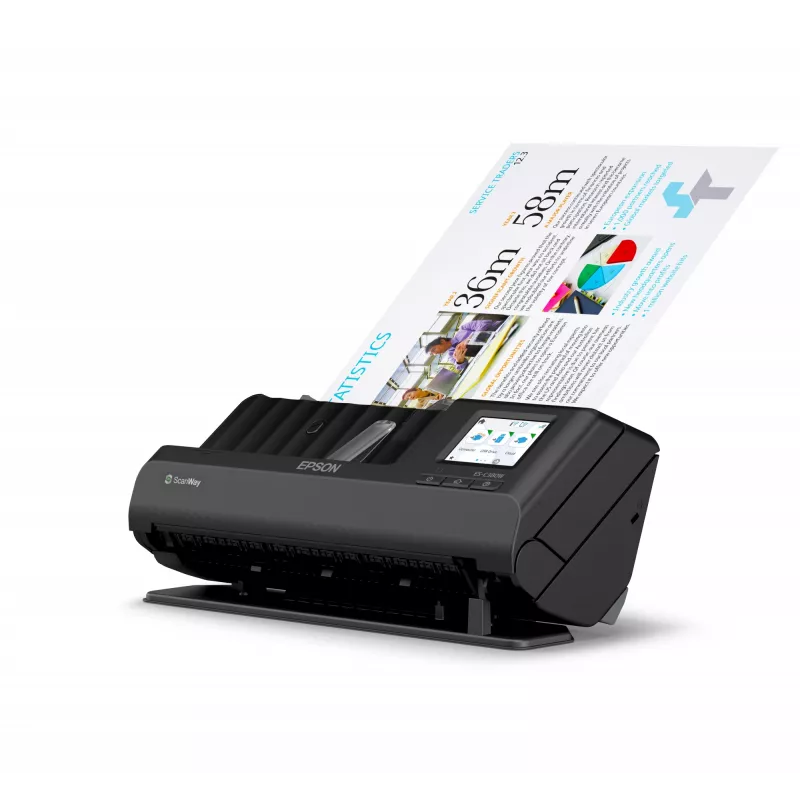 Epson ES-C380W ADF + lokšņu padeves skeneris 600 x 600 DPI A4 Melns