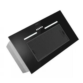 Iebūvējams tvaika nosūcējs CANDY CPY5MBG, 520 mm, 298 m³/h, melns stikls, kanālu/recirkulācijas režīms