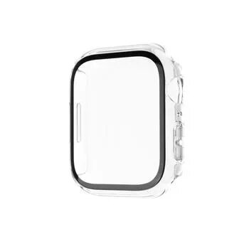 FIXED ekrāna aizsargs Apple Watch 45mm Series 8 — polikarbonāta caurspīdīgs pilna rāmja pārklājums