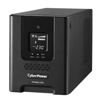 CyberPower PR3000ELCDSL nepārtrauktās barošanas avots (UPS) Line-Interactive 3 kVA 2700 W 9 AC kontaktligzdas