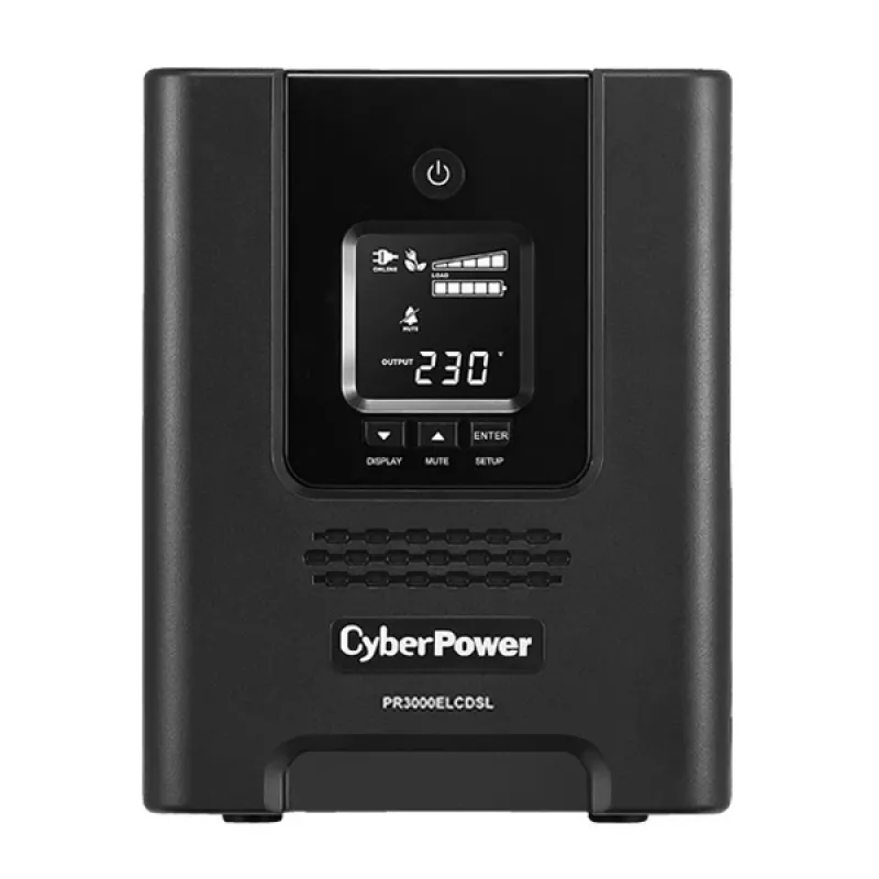 CyberPower PR3000ELCDSL nepārtrauktās barošanas avots (UPS) Line-Interactive 3 kVA 2700 W 9 AC kontaktligzdas