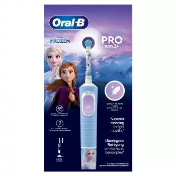Oral-B Pro Kids bērnu rotējoši svārstīga zobu birste, gaiši zila