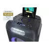 Ballīšu skaļrunis Sharp PS-949 — 2.1 kanāli, 132 W PMPO, 8 collu zemfrekvences skaļrunis, Bluetooth A2DP/AVRCP, vadu un bezvadu, melna, plastmasas korpuss