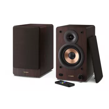 Sharp BOOKSHELF SPEAKERS 2-ceļu brūni vadu un bezvadu 60 W