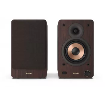 Sharp BOOKSHELF SPEAKERS 2-ceļu brūni vadu un bezvadu 60 W