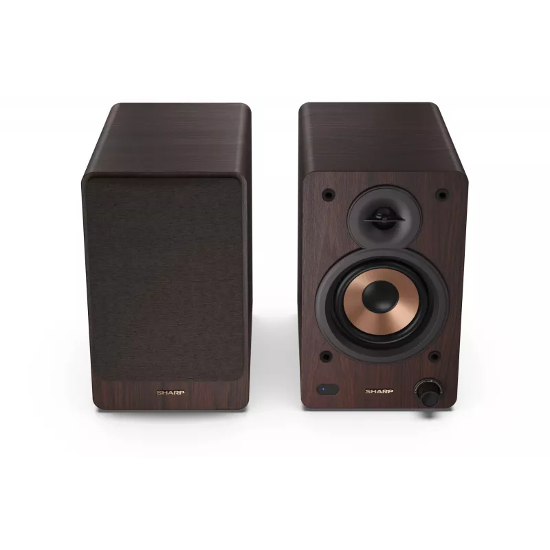 Sharp BOOKSHELF SPEAKERS 2-ceļu brūni vadu un bezvadu 60 W