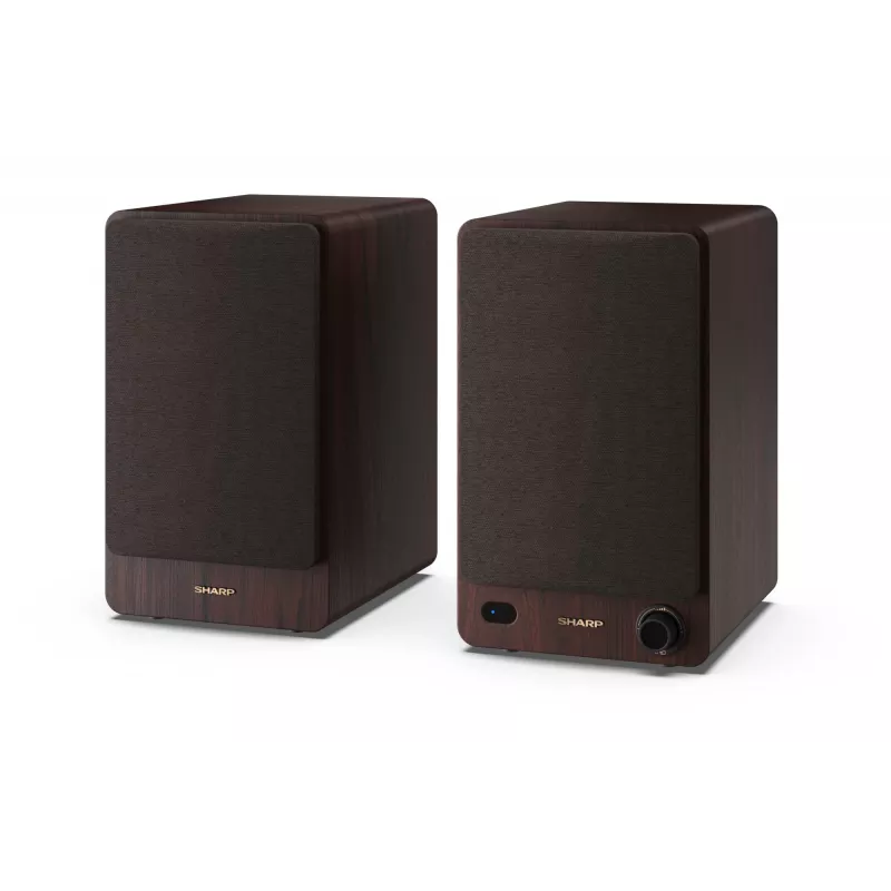 Sharp BOOKSHELF SPEAKERS 2-ceļu brūni vadu un bezvadu 60 W