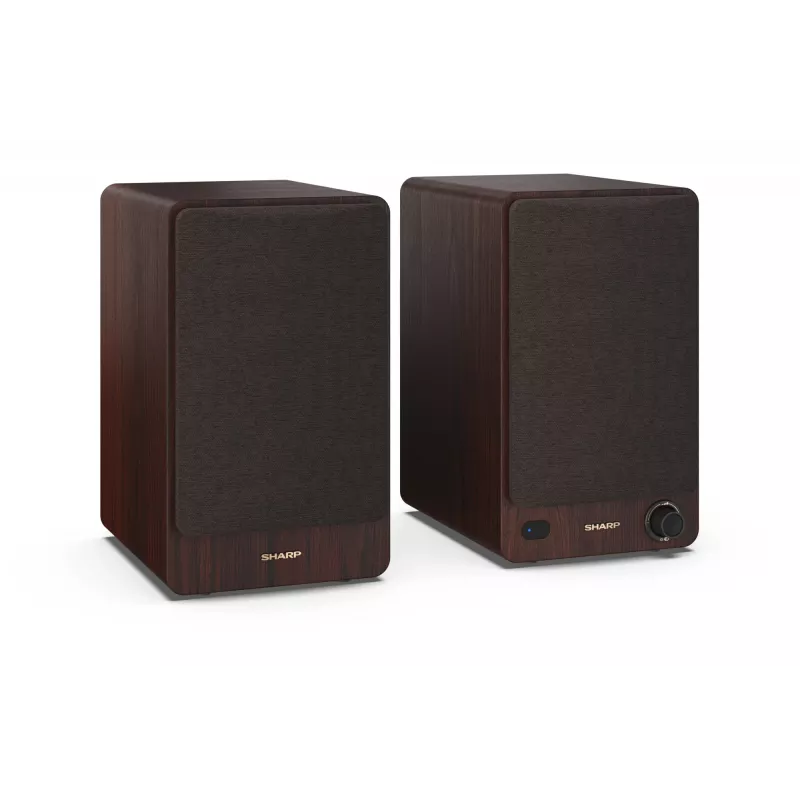 Sharp BOOKSHELF SPEAKERS 2-ceļu brūni vadu un bezvadu 60 W