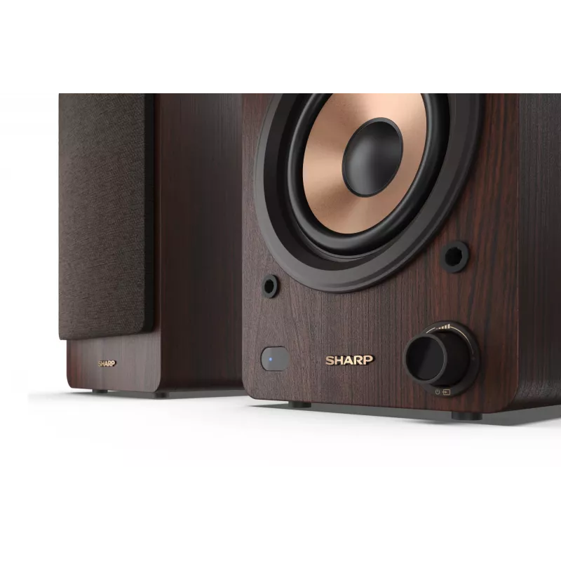 Sharp BOOKSHELF SPEAKERS 2-ceļu brūni vadu un bezvadu 60 W