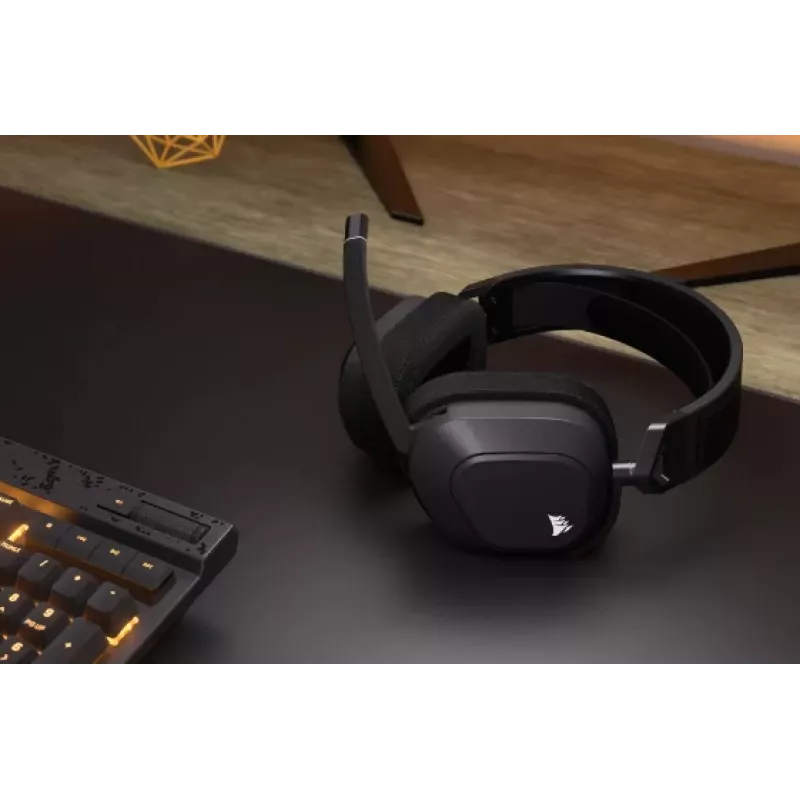 CORSAIR spēļu austiņas Hs80 Max - bezvadu - tērauda pelēkas