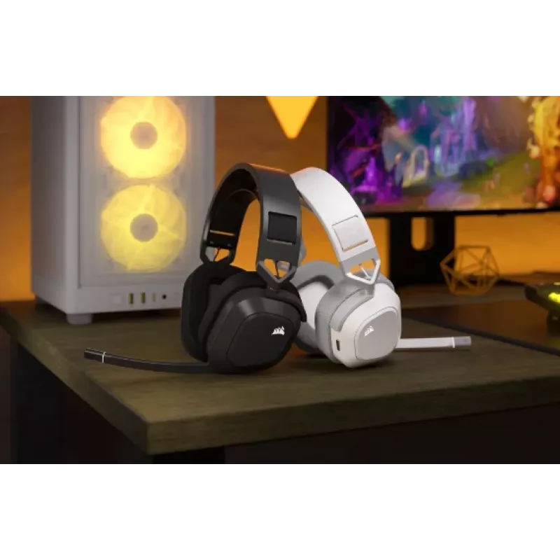 CORSAIR Gaming Headset Hs80 Max - Wireless - balta