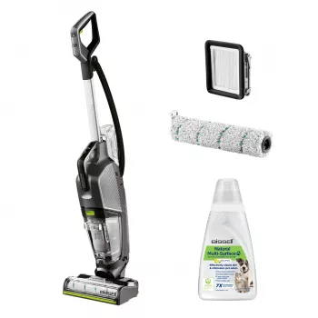 Bissell CrossWave HydroSteam PET Select vertikālais putekļsūcējs AC Slapjā&sausā tīrīšana Bezputekļu maisa 0 L 1100 W Pelēks