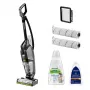 Bissell CrossWave Hydrosteam Pet Pro vertikālais putekļsūcējs AC Slapjā&sausā tīrīšana Bezputekļu maiss 0 L 1100 W Melns, Sudrabs