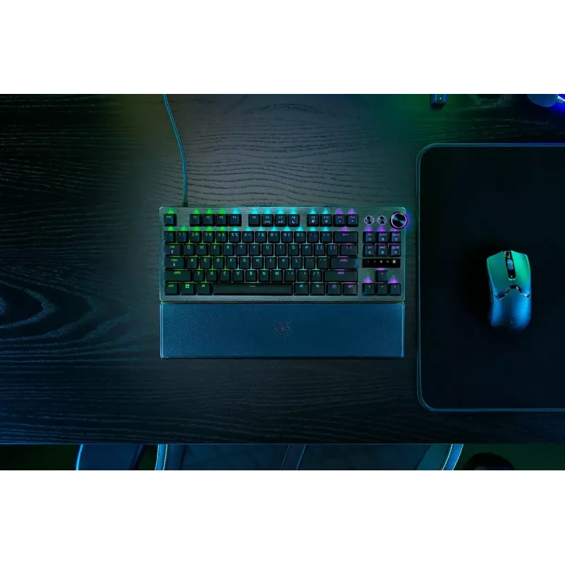 Razer Huntsman V3 Pro Tenkeyless tastatūra optiskie slēdži RGB melna