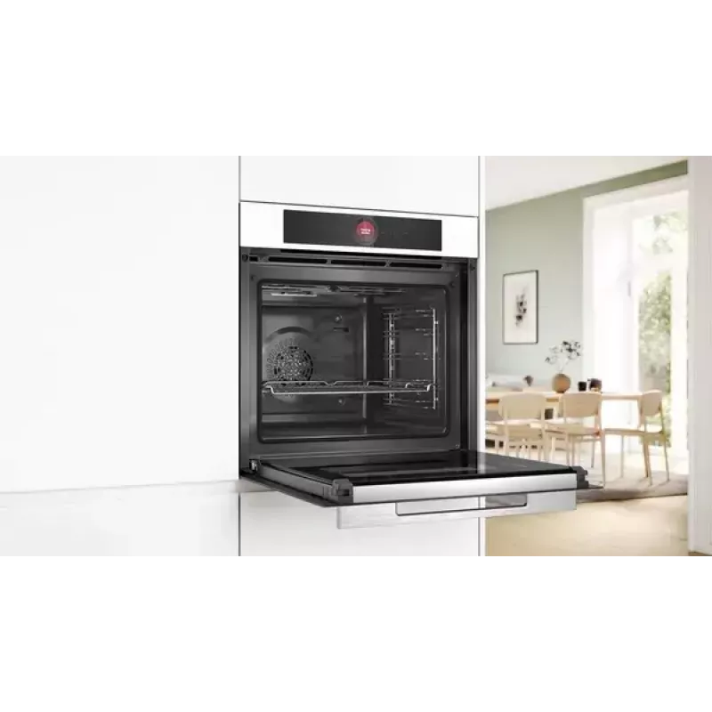 Iebūvējamā cepeškrāsns Bosch HBG7721W1S, elektriska, pirolīze