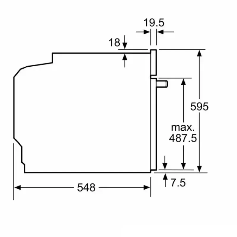 Iebūvējamā cepeškrāsns Bosch HBG7721W1S, elektriska, pirolīze