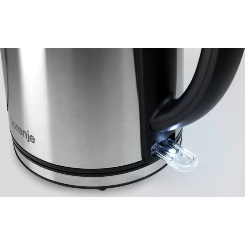 Gorenje K15DWS elektriskā tējkanna 1,5 l 2200 W melna, nerūsējošais tērauds