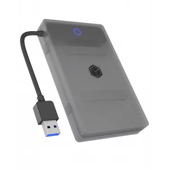 ICY BOX IB-AC603b-U3 HDD/SSD korpuss Antracīts, Melns 2.5 collas