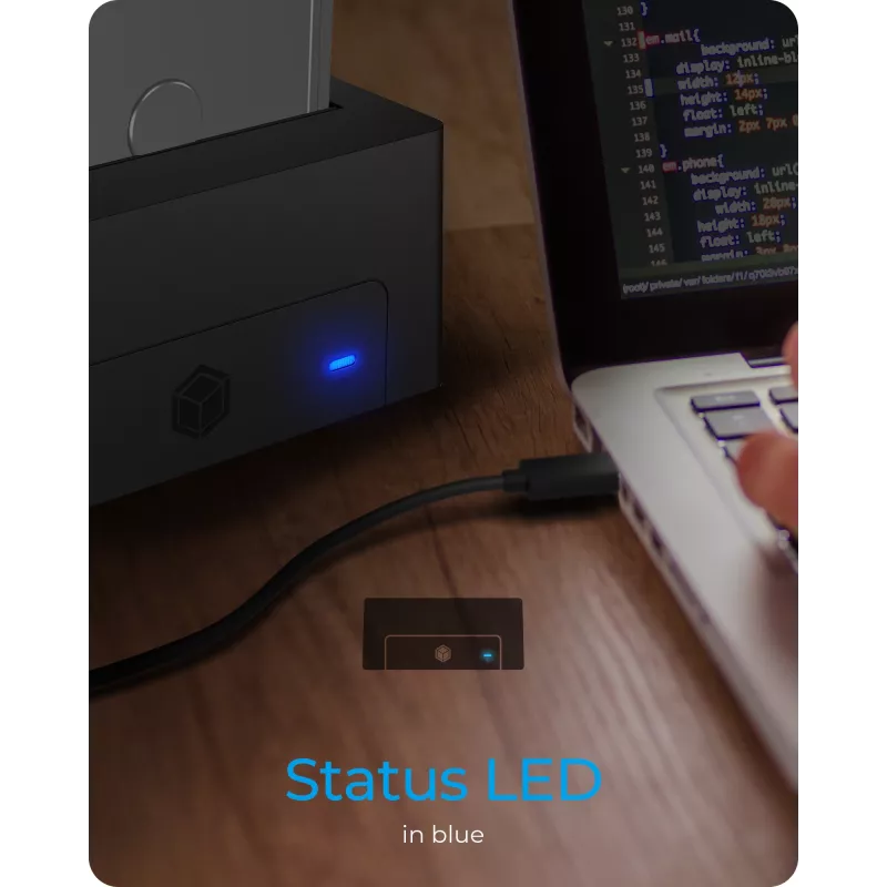 ICY BOX IB-1121-U3 USB 3.2 Gen 1 (3.1 Gen 1) Type-A Melns