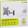 Goobay TV sienas stiprinājums Basic FULLMOTION (S) 15 kg 23-42 collas