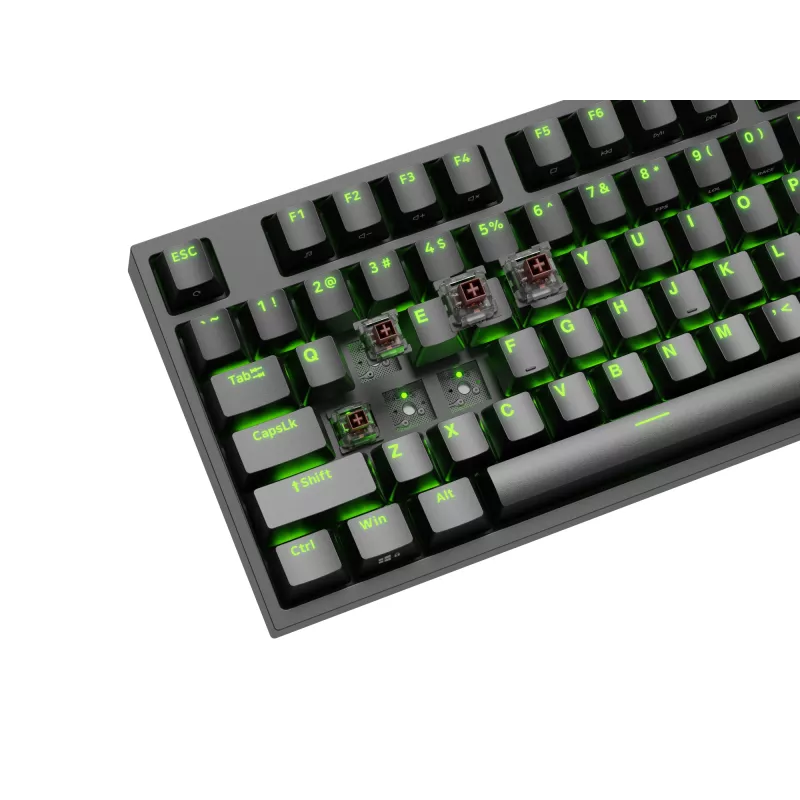 GENESIS Thor 404 TKL tastatūra Spēlēm USB QWERTY ASV angļu valoda Melna