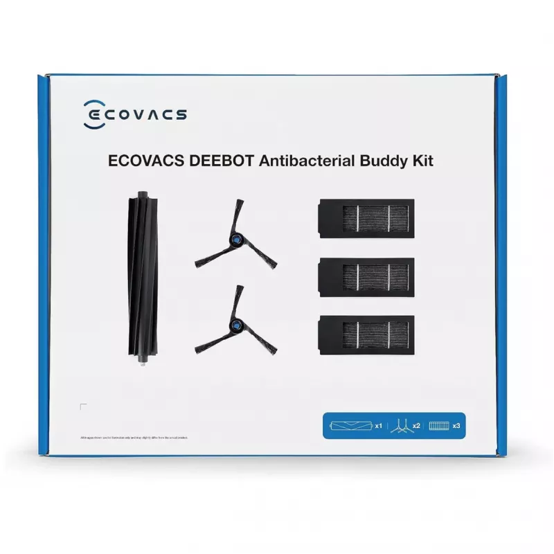 Piederumu komplekts Ecovacs DKT060099 robotu putekļsūcējam melns 6 gab.
