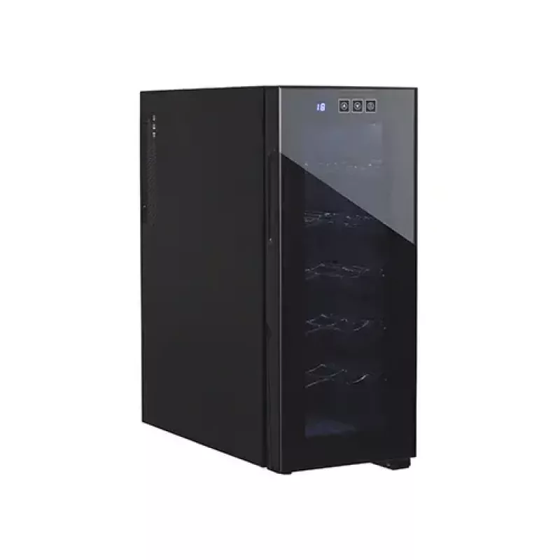 Termoelektriskais vīna dzesētājs Adler AD 8083 — 12 pudeles, brīvi stāvošs, melns, 33 L, 12–18 °C