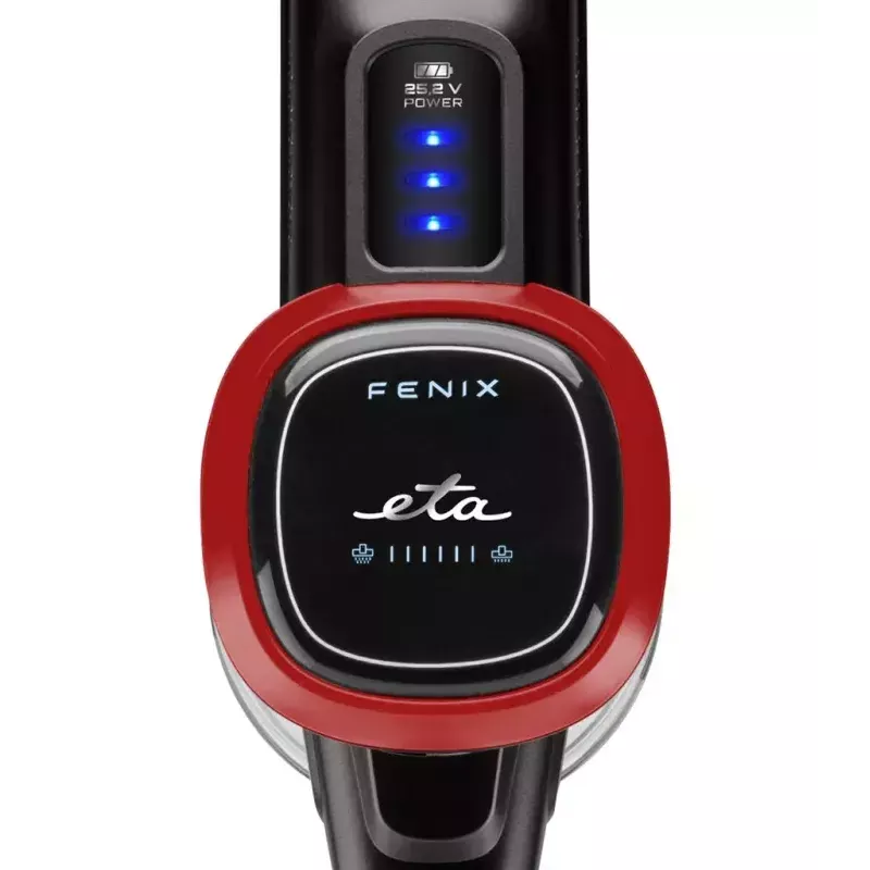 Rokas putekļsūcējs ar kātu ETA ETA223390000 Fenix — bezvada 25,2 V, līdz 40 min darbības laiks, pelēks/sarkans