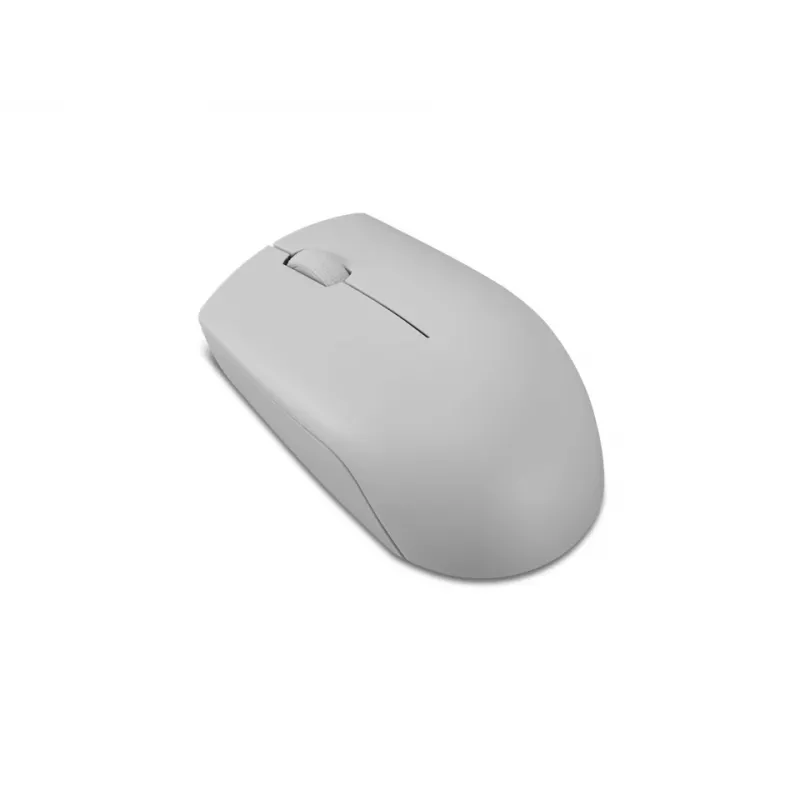 Bezvadu Lenovo Compact pele Arctic Grey — piemērota abām rokām, RF bezvadu, 1000 DPI, 3 pogas, ar baterijām