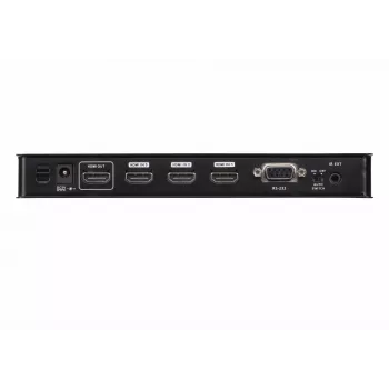 ATEN 4 portu True 4K HDMI slēdzis, HDMI, metāls, melns, 60 Hz, 3 m, 18 Gbit/s