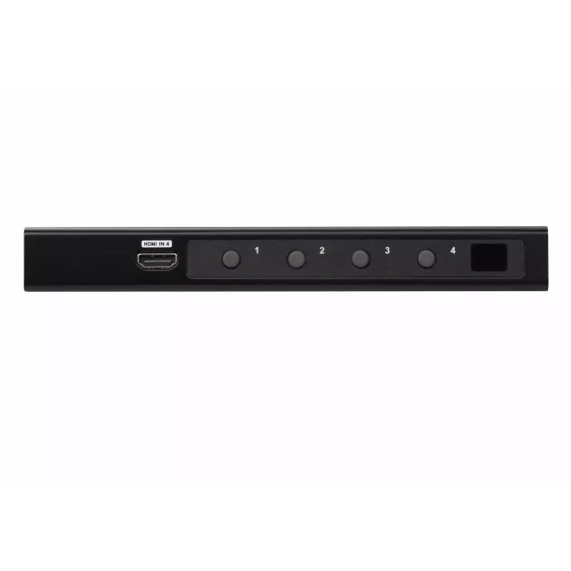 ATEN 4 portu True 4K HDMI slēdzis, HDMI, metāls, melns, 60 Hz, 3 m, 18 Gbit/s